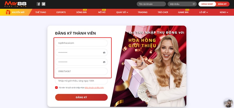 Mẹo đăng ký May88 đơn giản, dễ thực hiện nhất cho người mới 3 Các Lưu Ý Mà Anh Em Cần Nhớ Khi Thực Hiện Tạo Tài Khoản Thành Viên
