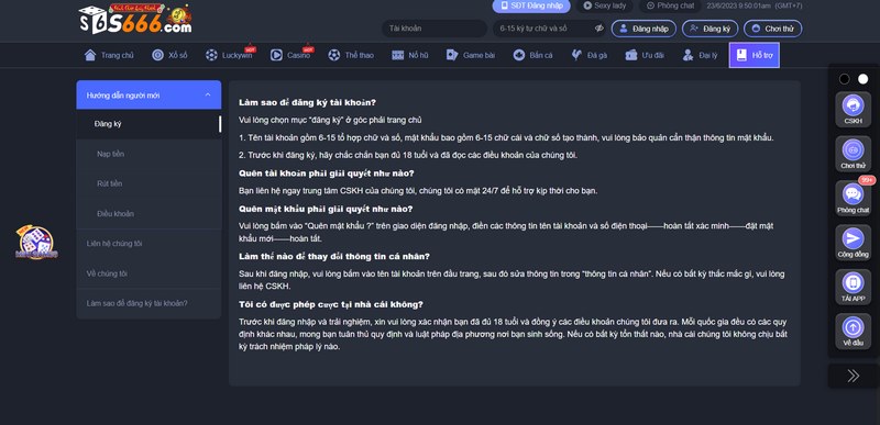 S666 - Nhà cái dẫn đầu thị trường cá cược trực tuyến Châu Á 9 Nhà Cái Hỗ Trợ Giải Đáp Thắc Mắc Qua Nhiều Kênh Khác Nhau