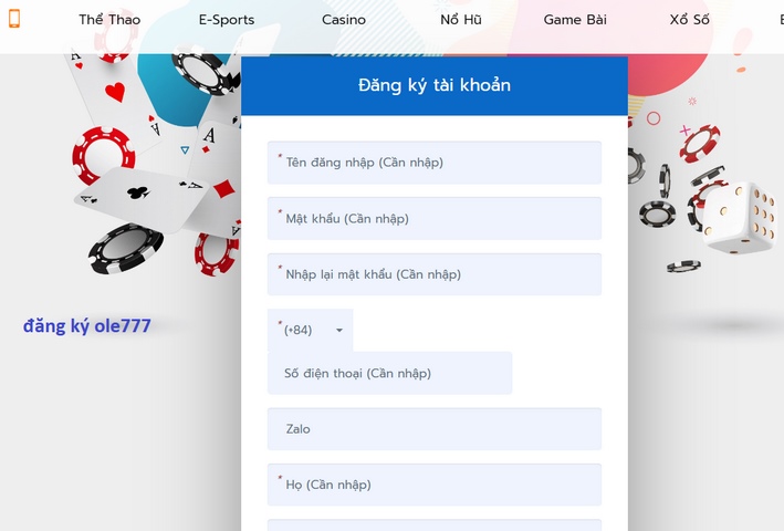 Đăng ký Ole777 - Tận hưởng không gian xanh chín đẳng cấp 2 Xác Nhận Đăng Ký Và Chấp Nhận Điều Khoản Để Hoàn Tất