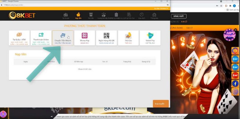 Chia sẻ cách nạp tiền 8KBet nhanh chóng cho người chơi mới 2 Nạp Tiền 8Kbet Bằng Ví Điện Tử Tiện Lợi Và Hoàn Toàn Không Bị Tính Phí