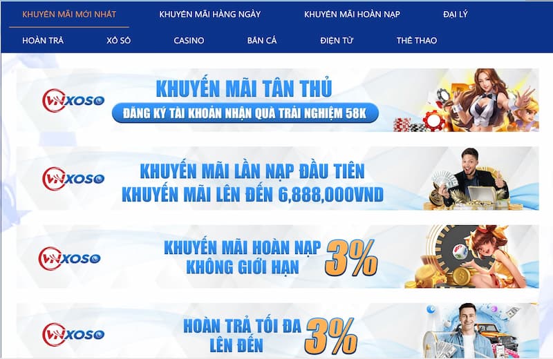 VNXOSO - Cá cược an toàn, chơi game thắng tiền cực lớn 7 Khuyến Mãi