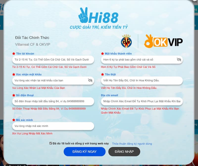 Hi88 - Sân Chơi Của Mọi Nhà, Cá Cược Thả Ga 3 Cách Tạo Tài Khoản