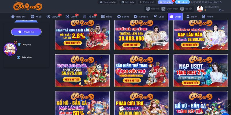 88M - Nhà Cái Cá Cược Đẳng Cấp Nhất 2026 6 Ưu Đãi Đặc Biệt Cho Người Chơi 88M