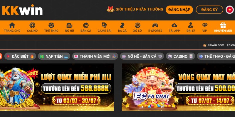 KKWIN - Nhà Cái Cá Cược Trực Tuyến Uy Tín Nhất Việt Nam 5 Ưu Đãi Phong Phú Tại Kkwin