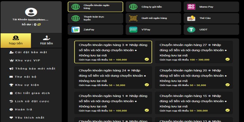 KING88 - Điểm đến lý tưởng & an toàn dành cho cược thủ 4 Hướng Dẫn Nạp Tiền Cho Cược Thủ King88